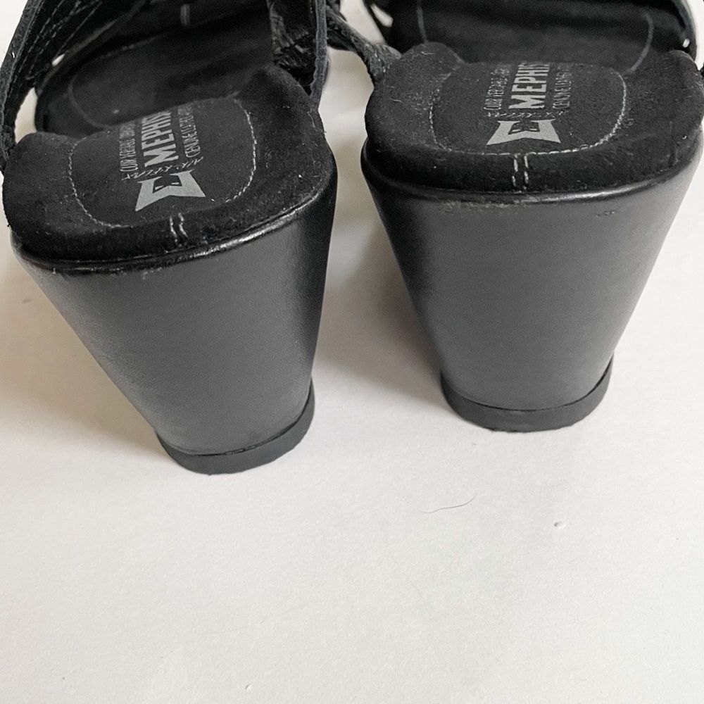 Mephisto Air Relax Black Wedge Sandals Size 38 - Picture 6 of 8